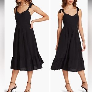 Sophia Rose Tie Strap Midi Sundress Steve Madden